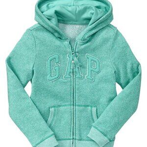 NEW GAP Marled French Terry Knit Arch Logo Hoodie Hooded Sweatshirt Girls XXL 14